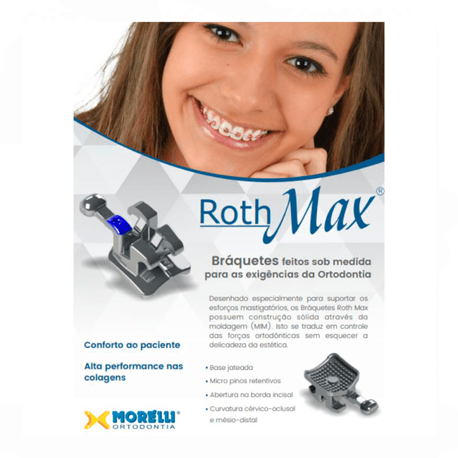 Kit Braquete de Aco Max Roth 0022 100 Casos 13  Morelli