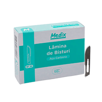 Lamina de Bisturi de Aco Carbono Medix