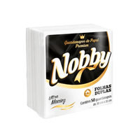 Guardanapo de Papel com Folha Dupla 30x31cm com 50 Nobby