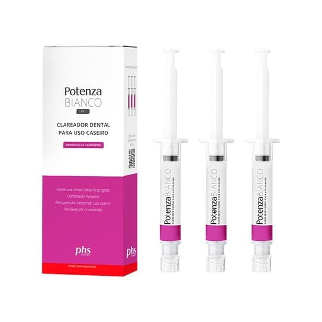 Clareador Potenza Bianco PF com 3 Seringas - PHS 6%