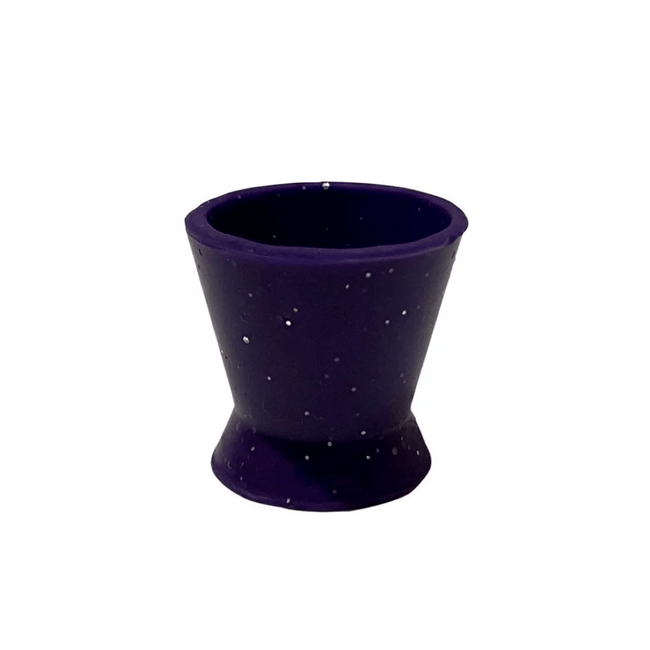 Pote Dappen de Silicone Grande com Glitter  Lysanda