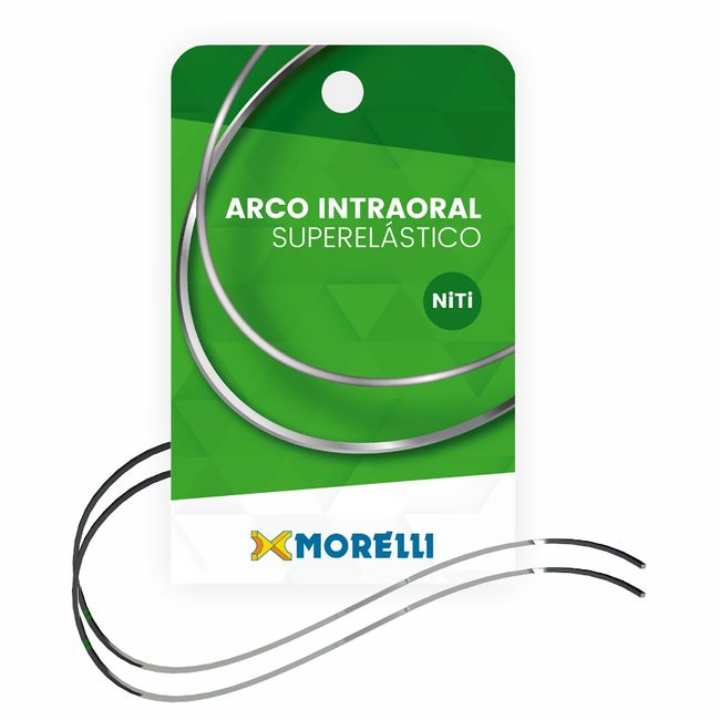 Arco NiTi Superelástico Curva Reversa Spee Retangular - Morelli INFERIOR 017X025 - 50.72.022
