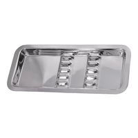 Bandeja para Esterilizacao Inox Lisa Autoclavavel 22x9x15cm com 6 Divisorias Golgran