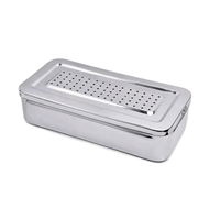 Estojo Inox Perfurado 20x10x5cm G101P GG Golgran