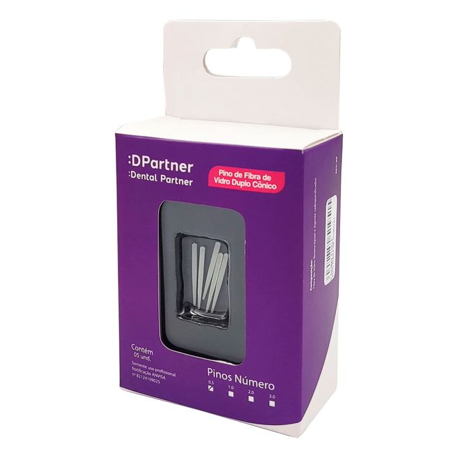 1000068082-1-Pino-Fibra-de-Vidro-Duplo-Conico-N-0-5-com-5-Pinos-Dental-Partner