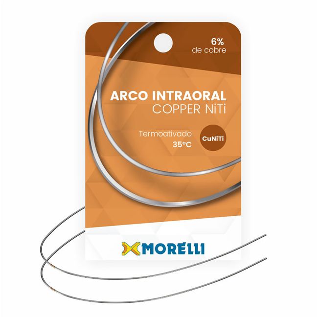 Arco Termoativado Copper NiTi Retangular - Morelli SUPERIOR 014x025 - 50.62.150