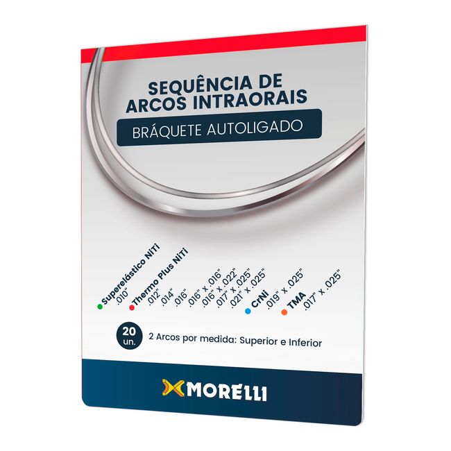 Sequência de Arcos para Bráquete Autoligado - Morelli