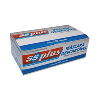 Mascara Descartavel Tripla Branca SSPlus