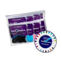 Kit Elastico Ligadura Modular com 27 Cores  Orthometric