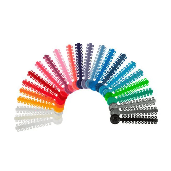 Kit Elastico Ligadura Modular com 27 Cores  Orthometric