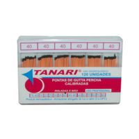 Cone de Guta Percha Calibrada Caixa Cristal  Tanari