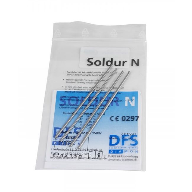 Solda Soldur N Para Níquel Cromo 4x1,5g - Odontomega