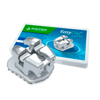 Kit Braquete de Aco Autoligado EasyClip Hibrido Bidimensional Roth  022  Aditek