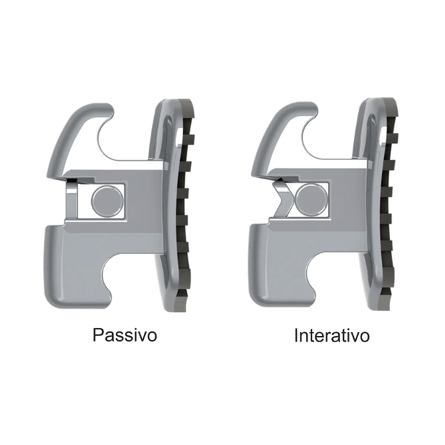 Kit Braquete de Aco Autoligado EasyClip Hibrido Bidimensional Roth  022  Aditek