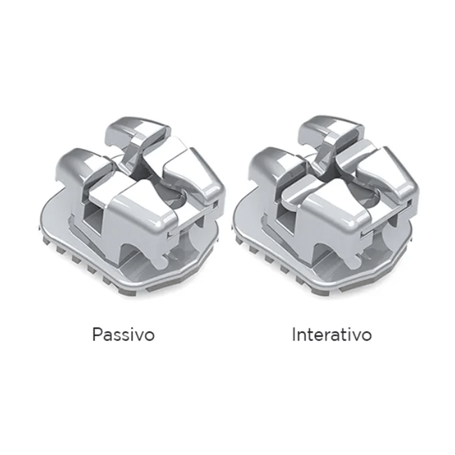 Kit Braquete de Aco Autoligado EasyClip Hibrido Bidimensional Roth  022  Aditek