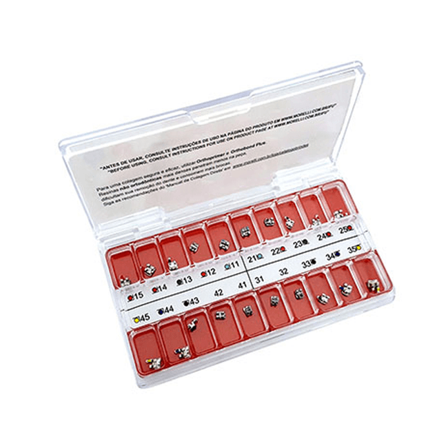 Kit de Braquetes Prescricao MBT Light com Gancho CanPres 022  Morelli