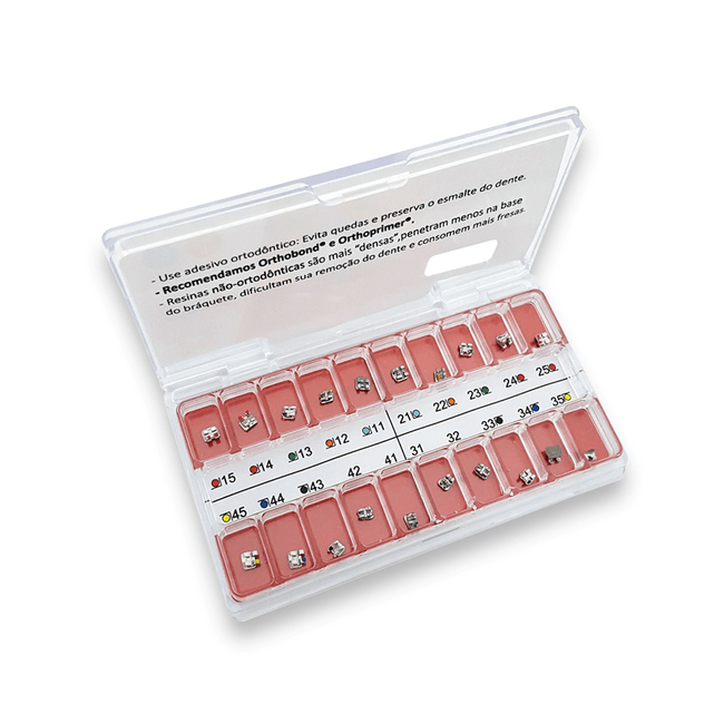 Kit de Braquetes Prescricao MBT Light 022  Morelli