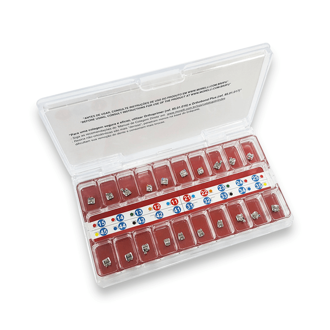 Kit de Braquetes Prescricao MBT Light HP Bidimensional com Gancho Can 018022  Morelli