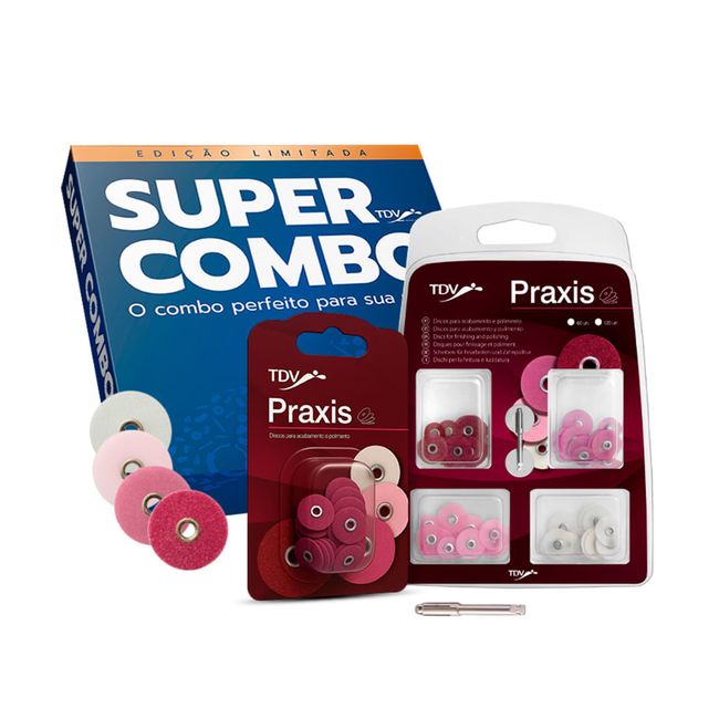 Kit Discos de Lixa Praxis Super Combo - TDV