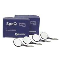 Espelho Bucal N 5 Front Surface Preto com 12  Quinelato