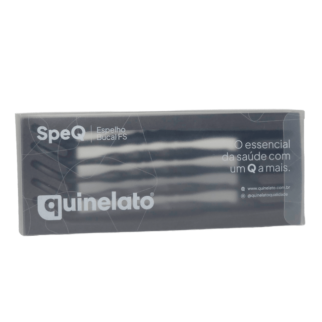 Espelho Bucal FS SpeQ com Cabo Preto com 5  Quinelato