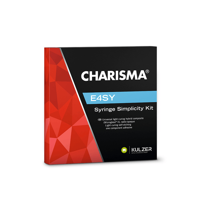 Kit-Resina-Charisma-E4Sy-Syringe-Simplicity-e-Adesivo-Gluma-Bond-Universal---Kulzer