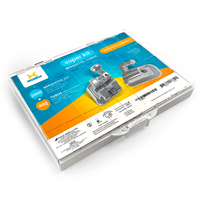 Kit-de-Braquetes-100-Casos---400-Tubos-Prescricao-Roth-Max-022-Can.-13°-Ang.-Gancho-Can.-Pre---Morelli